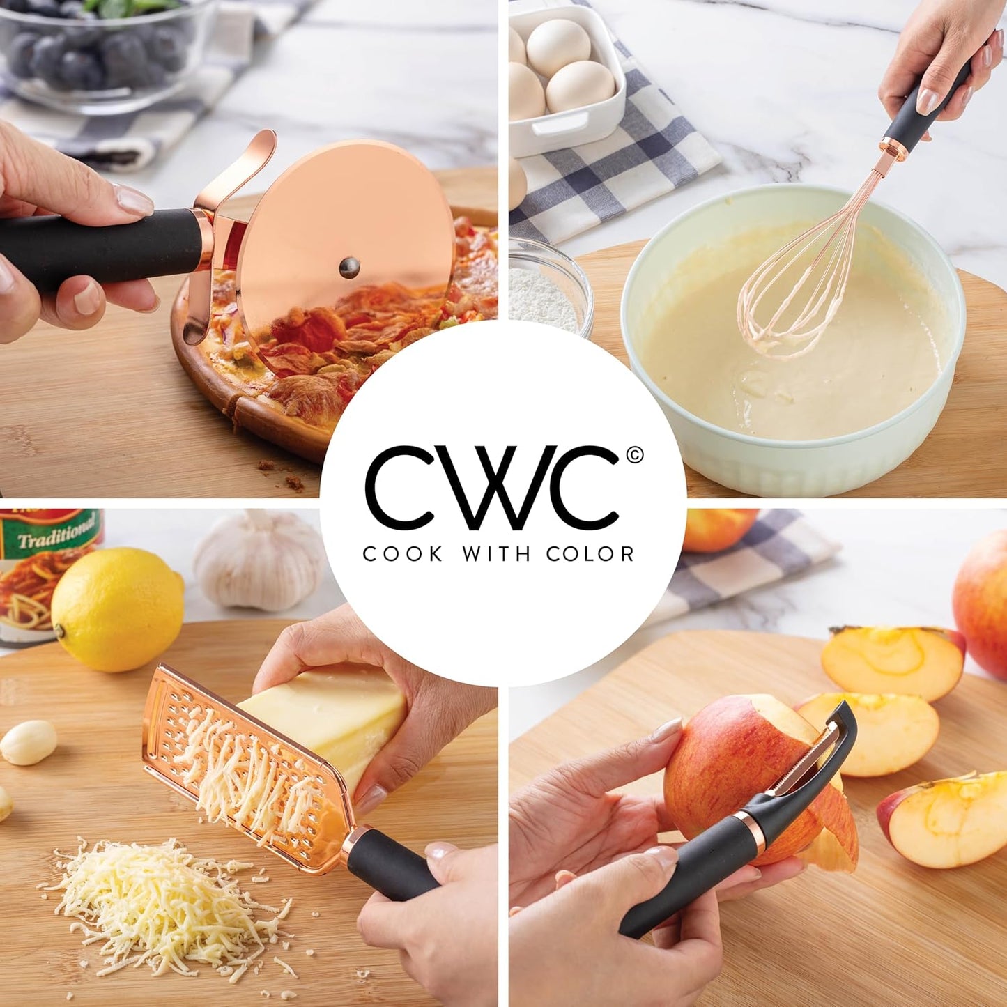 Elevate Your Cooking Game with Our Stylish 7-Piece Copper Plated Kitchen Gadget Set! 🍳✨ #CookingWithColor #KitchenEssentials