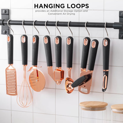 Elevate Your Cooking Game with Our Stylish 7-Piece Copper Plated Kitchen Gadget Set! 🍳✨ #CookingWithColor #KitchenEssentials